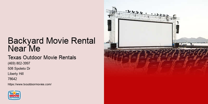 Mobile Cinema Screen Rentals