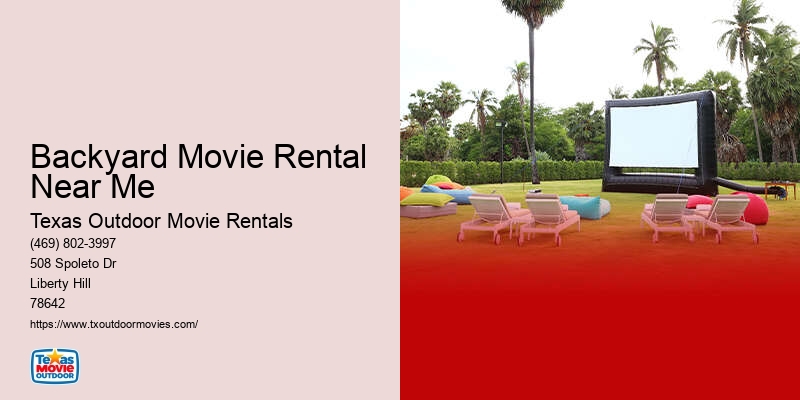 Movie Outdoor Rental