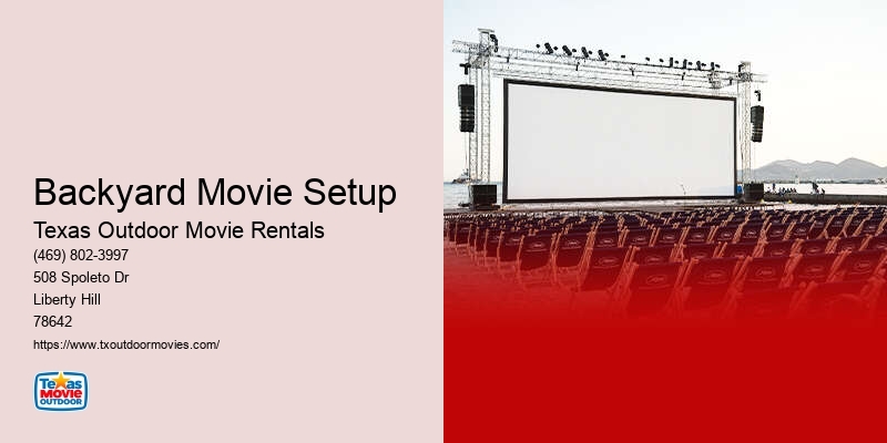 Outdoor Movie Projector Rental