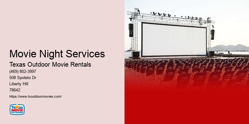 Movie Night Equipment Hire