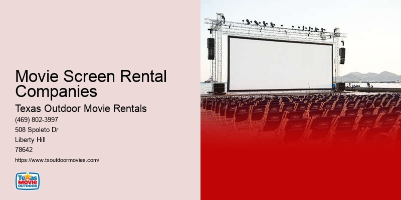 Large Screen Rentals