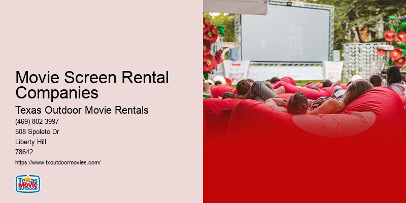 Outdoor Movie Night Rentals