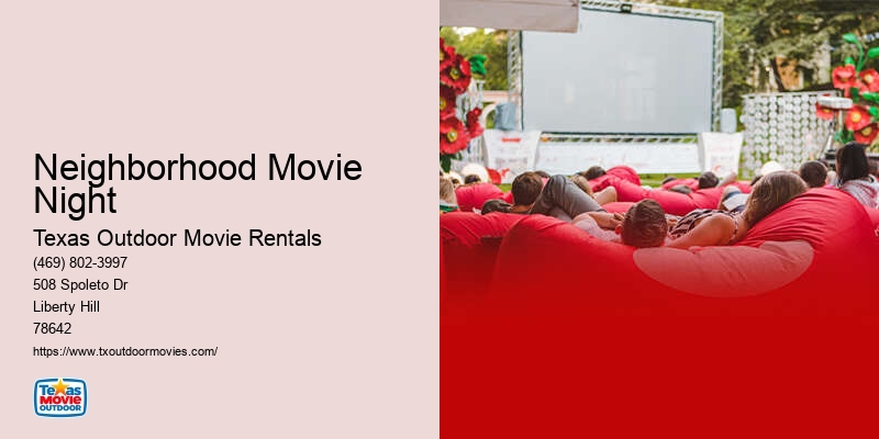 Rent Outdoor Movie Equipment